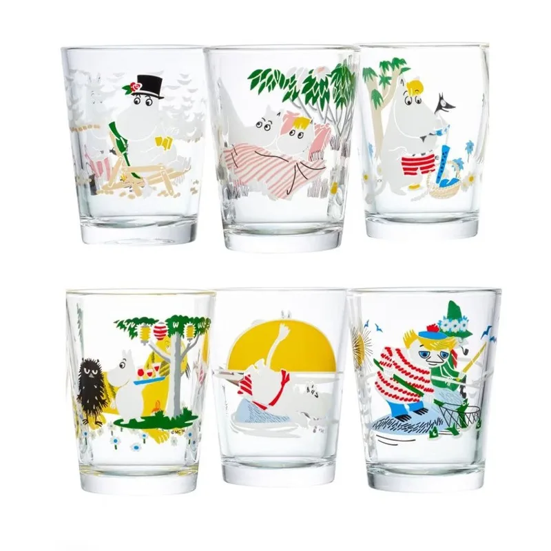 220ml New Cute Anime Moomins Series Glass Cup Cartoon Character Kawaii Creativity Printing Drink Cup Household Goods
220ml New Cute Anime Moomins Series Glass Cup Cartoon Character Kawaii Creativity Printing Drink Cup Household Goods