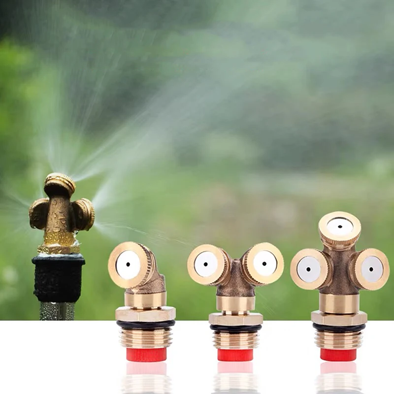 Brass Misting Nozzle, 1/2" Adjustable Spray Fitting For Garden & Lawn Irrigation Hose Connector Water Sprinkler
Brass Misting Nozzle, 1/2" Adjustable Spray Fitting For Garden & Lawn Irrigation Hose Connector Water Sprinkler