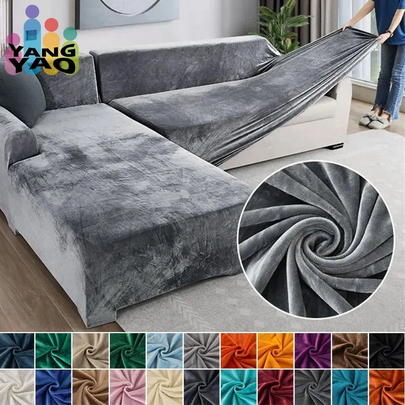 Velvet Sofa Cover Thick Elastic 1/2/3/4 Seater Sofa Cover for Living Room Velvet Plush L Shaped Corner Sofa Cover Couch Cover
Velvet Sofa Cover Thick Elastic 1/2/3/4 Seater Sofa Cover for Living Room Velvet Plush L Shaped Corner Sofa Cover Couch Cover
