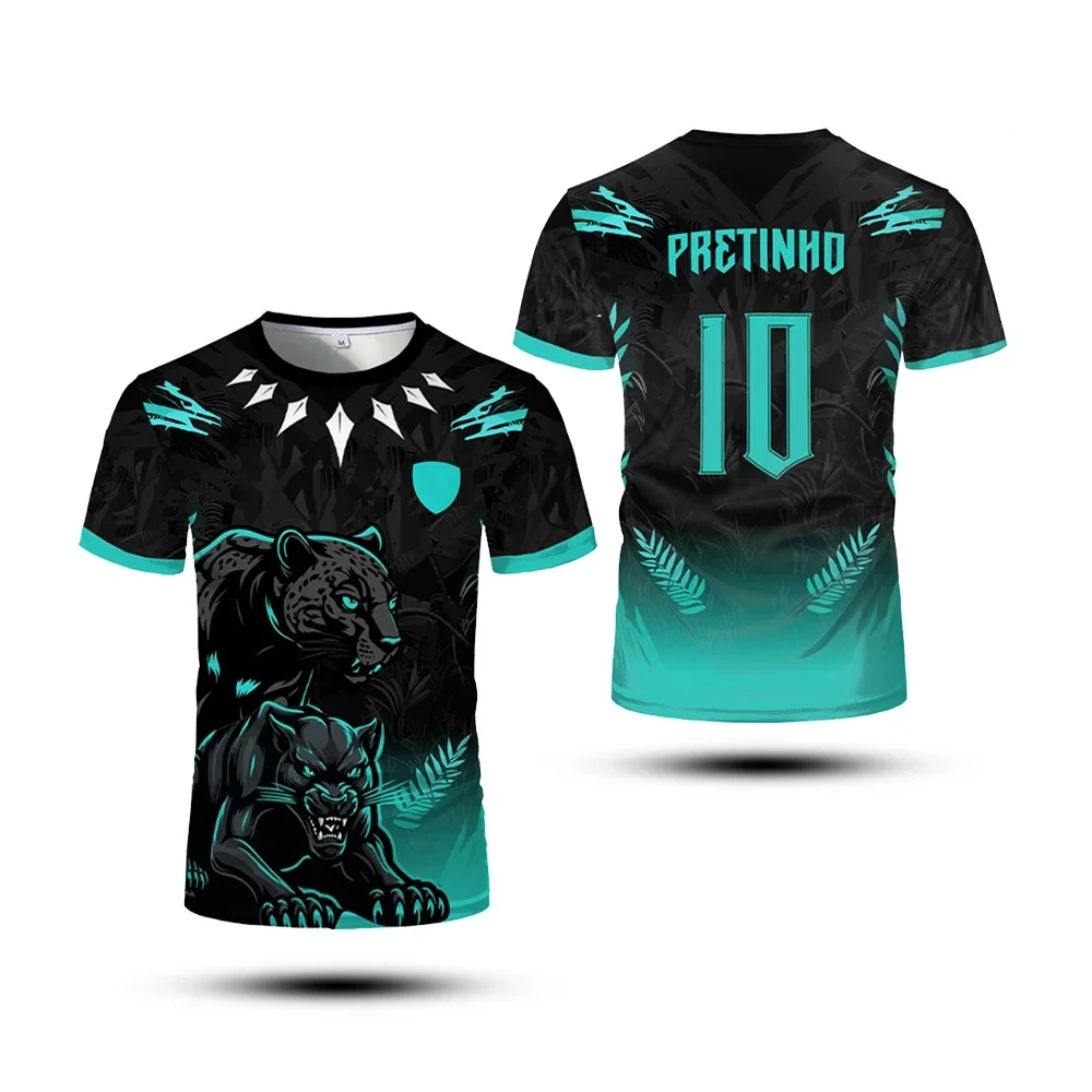 New Summer Men's T-shirt Sports Top Printed Black Panther Training Jersey Quick-drying Breathable And Comfortable Football Shirt
New Summer Men's T-shirt Sports Top Printed Black Panther Training Jersey Quick-drying Breathable And Comfortable Football Shirt