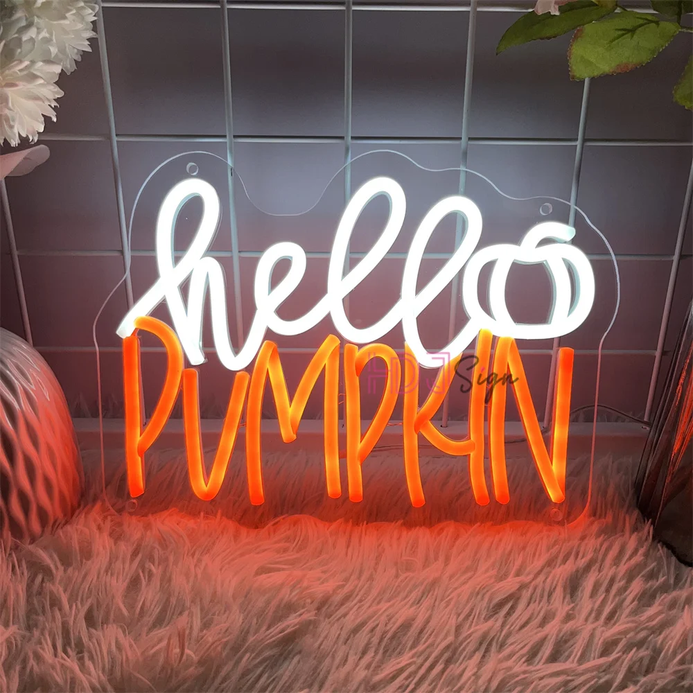 Hello Pumpkin Neon Led Sign Halloween Garden Decoration Neon Lights USB Party Home Room Wall Decor Halloween Neon Signs
Hello Pumpkin Neon Led Sign Halloween Garden Decoration Neon Lights USB Party Home Room Wall Decor Halloween Neon Signs