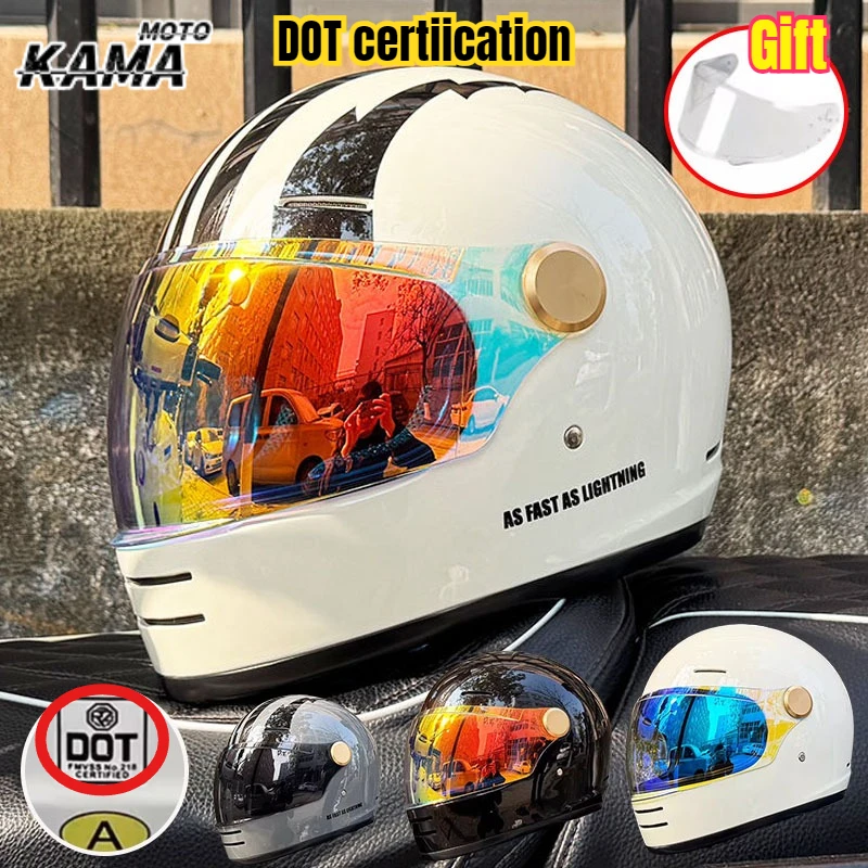 for ORZ Motorcycle Helmet Retro Full Helmet DOT Certification Colored Lenses Professional Racing Off-road Crash Helmet Capacete
for ORZ Motorcycle Helmet Retro Full Helmet DOT Certification Colored Lenses Professional Racing Off-road Crash Helmet Capacete