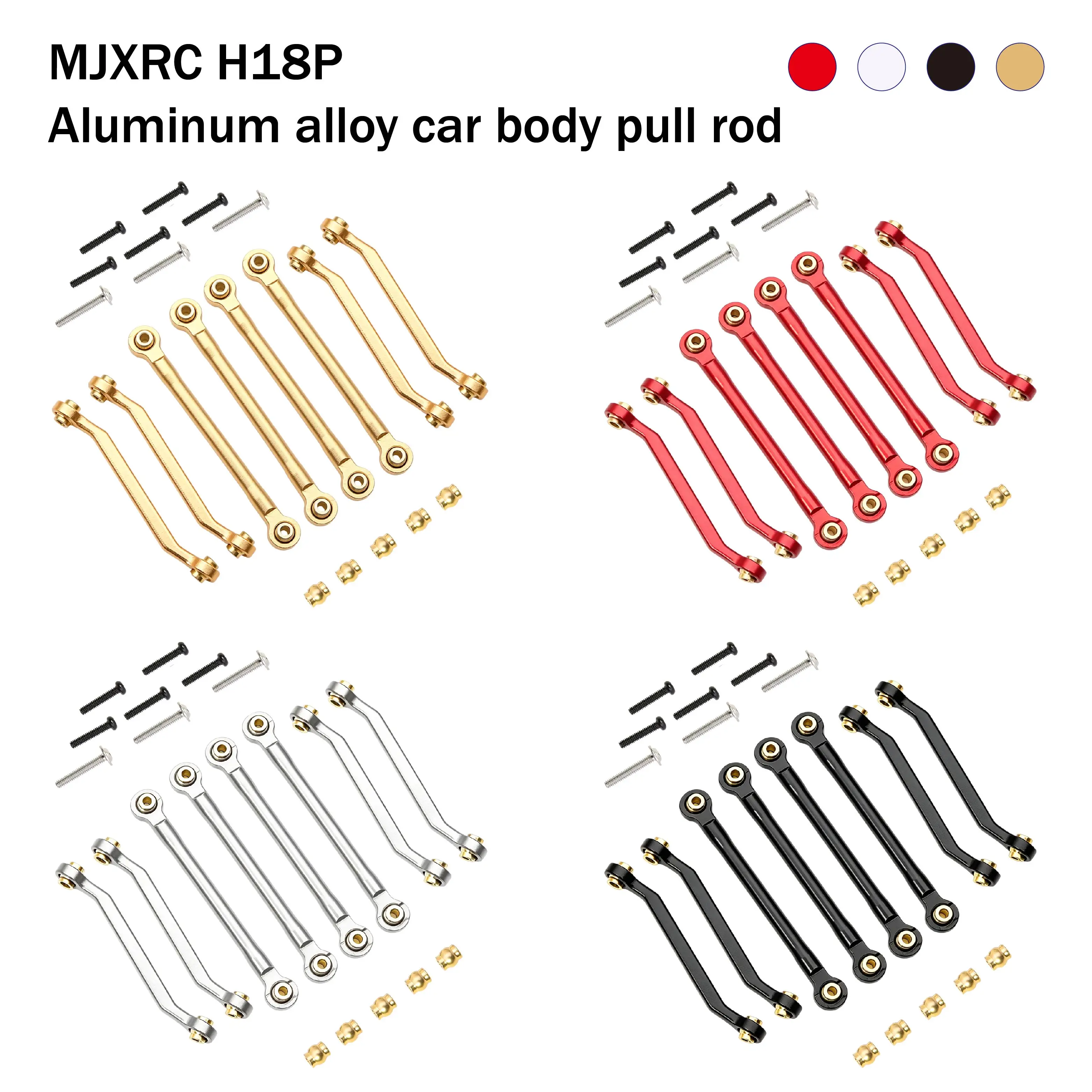 8PCS CNC Aluminum Body Links Tie Rod Linkage Set for MJX H18P 1/18 RC Crawler Chassis Upgrade
8PCS CNC Aluminum Body Links Tie Rod Linkage Set for MJX H18P 1/18 RC Crawler Chassis Upgrade