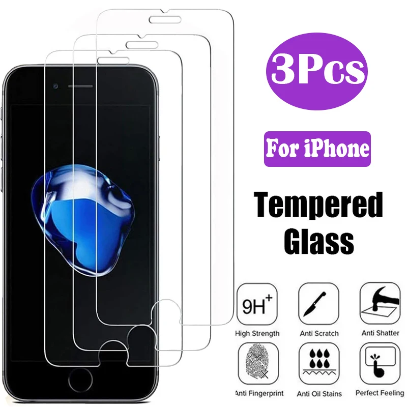 3Pcs Tempered Glass Film For Apple iPhone SE 2022 SE 2020 6 6S 7 8 Plus Protective Film
3Pcs Tempered Glass Film For Apple iPhone SE 2022 SE 2020 6 6S 7 8 Plus Protective Film