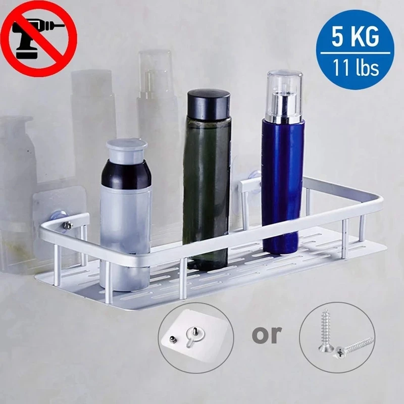 Punch-free Shelf Shower Shelf Adhesive Aluminum For Shampoo Holder Kitchen Rack Storage Organizer No Drilling Rectangle Wall
Punch-free Shelf Shower Shelf Adhesive Aluminum For Shampoo Holder Kitchen Rack Storage Organizer No Drilling Rectangle Wall