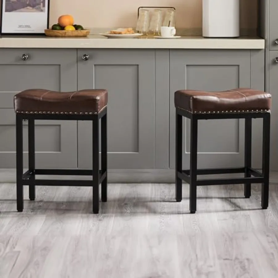 Bar Stools Inch Counter Height Stools PU Leather Upholstered Bar Chairs with Footrest Modern Bar Stools for Kitchen Island Dini
Bar Stools Inch Counter Height Stools PU Leather Upholstered Bar Chairs with Footrest Modern Bar Stools for Kitchen Island Dini