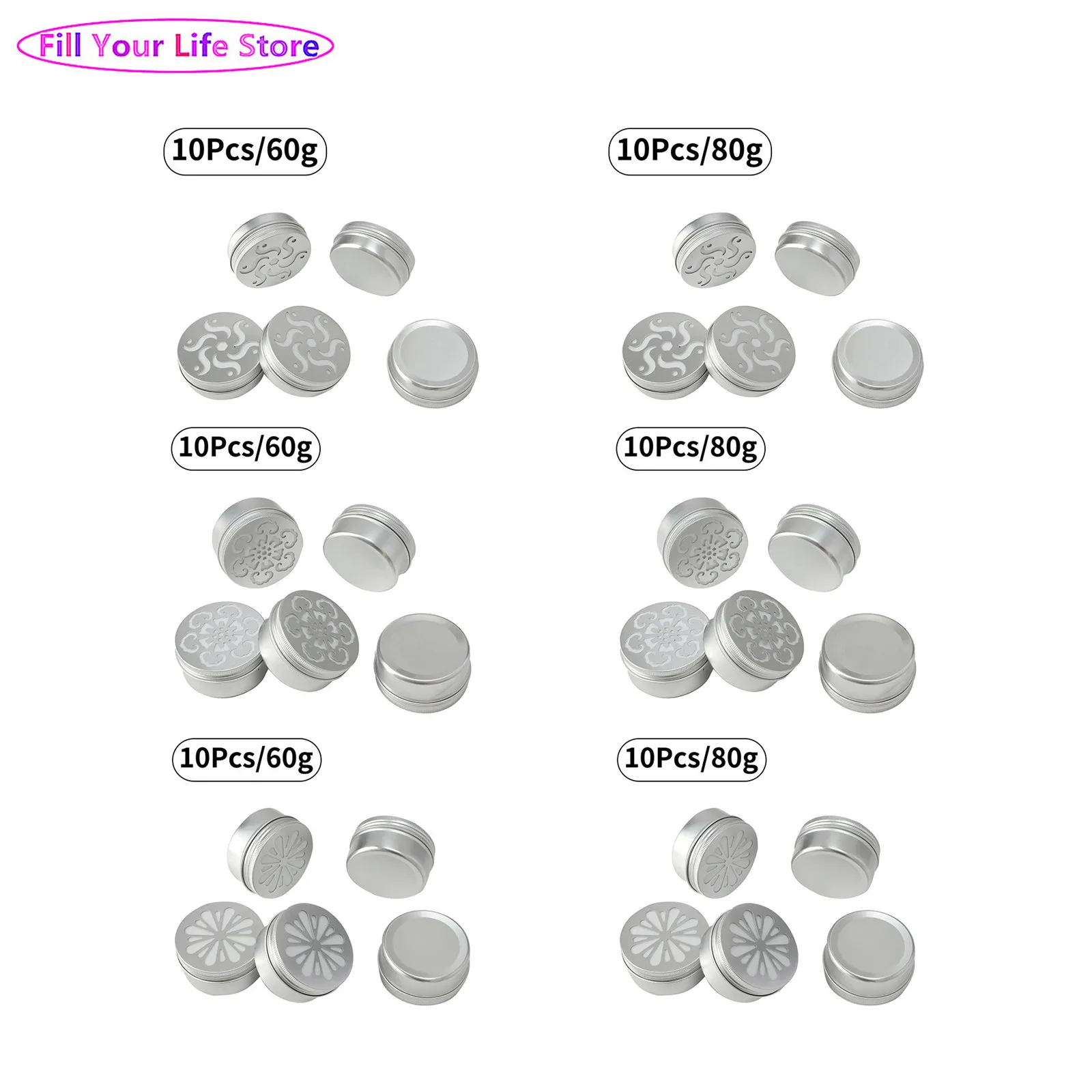 10Pcs Air Freshener Diffuser Hollow Threaded Aluminum Boxes Tins Essential Oils Diffusers Aluminum Boxes Scent Training Boxes
10Pcs Air Freshener Diffuser Hollow Threaded Aluminum Boxes Tins Essential Oils Diffusers Aluminum Boxes Scent Training Boxes
