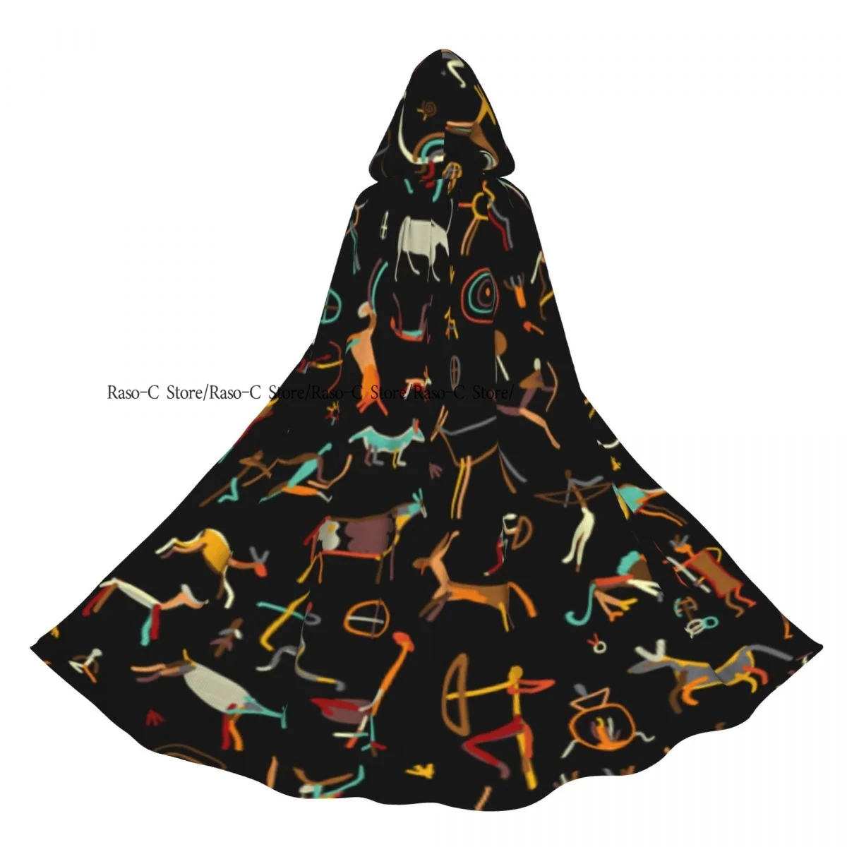 Unisex Adult Rock Ethnic People Pattern Cloak with Hood Long Witch Costume Cosplay
Unisex Adult Rock Ethnic People Pattern Cloak with Hood Long Witch Costume Cosplay