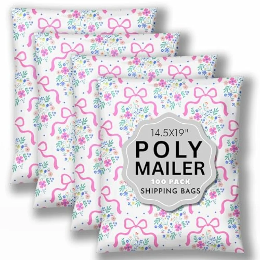 Cute Floral Shipping Bags 100 Pack Packaging Supplies for Small Business Pink Designer Mailers Polybag Packaging Bulk Mailers S
Cute Floral Shipping Bags 100 Pack Packaging Supplies for Small Business Pink Designer Mailers Polybag Packaging Bulk Mailers S