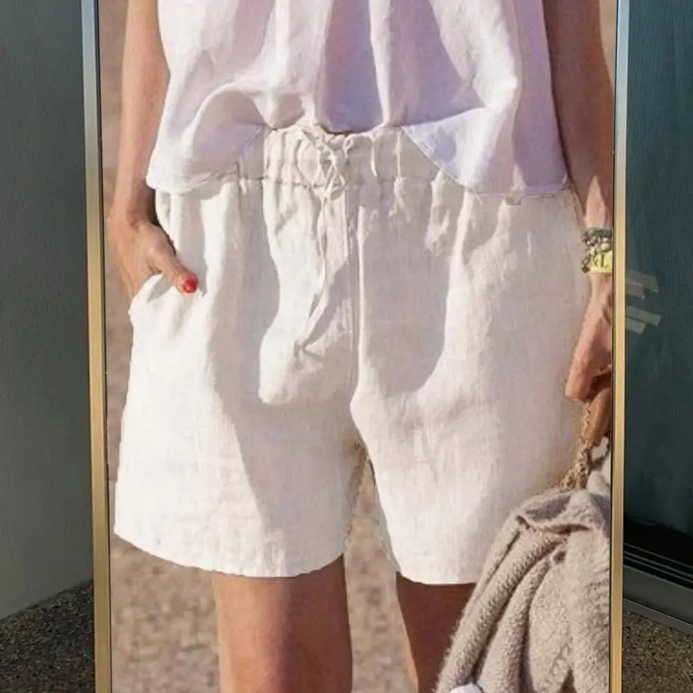 Women Shorts Soft Breathable Women's Summer Shorts with Drawstring Elastic Waist Loose Pockets Above Knee Length Casual Beach
Women Shorts Soft Breathable Women's Summer Shorts with Drawstring Elastic Waist Loose Pockets Above Knee Length Casual Beach