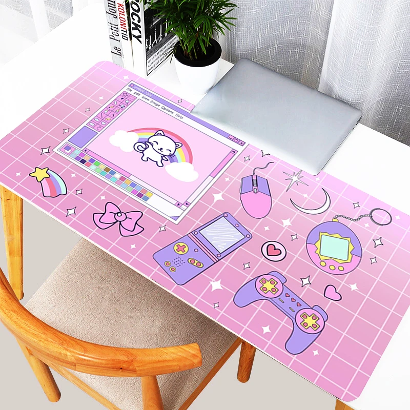 Mouse Pad Pink Mousepad Gaming Keyboard Pad Computer Retro Steam Wave Extended Desk Mat Accessories Gamer Mausepad Office Carpet
Mouse Pad Pink Mousepad Gaming Keyboard Pad Computer Retro Steam Wave Extended Desk Mat Accessories Gamer Mausepad Office Carpet