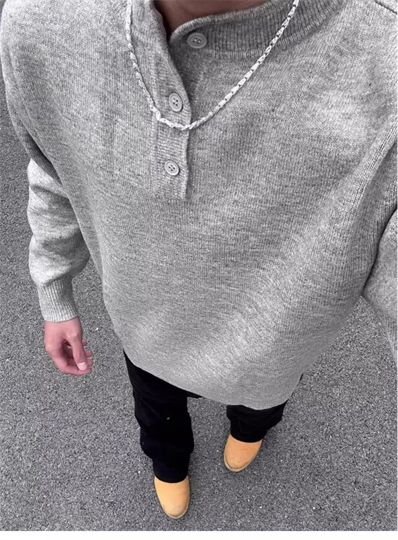 American Retro Sweater Men's Autumn And Winter Trend Loose Casual Long Sleeved Men's Inner Layer Bottom Knit Sweater
American Retro Sweater Men's Autumn And Winter Trend Loose Casual Long Sleeved Men's Inner Layer Bottom Knit Sweater