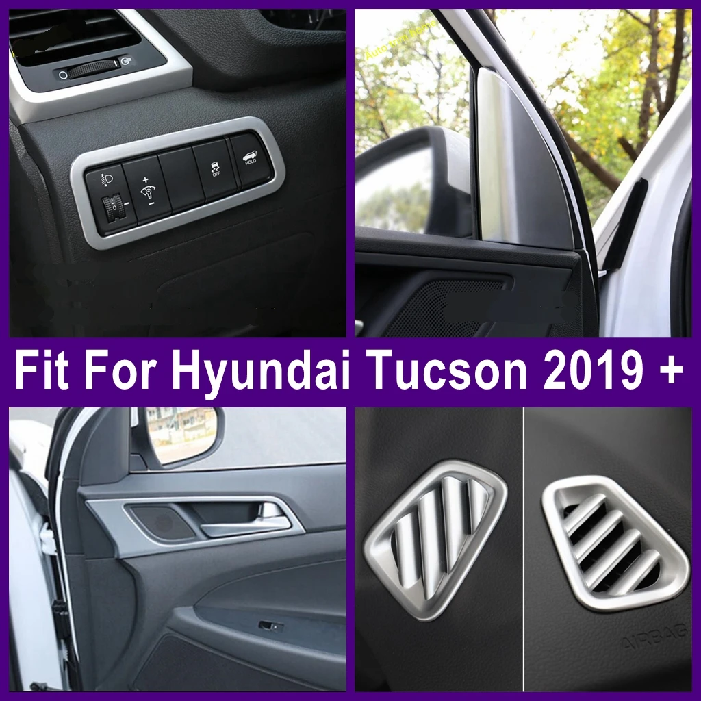 Dashboard Air Outlet AC Vent Frame / Door Handle Bowl / Head Light Lamp Cover Trim For Hyundai Tucson 2019 2020 Car Accessories
Dashboard Air Outlet AC Vent Frame / Door Handle Bowl / Head Light Lamp Cover Trim For Hyundai Tucson 2019 2020 Car Accessories