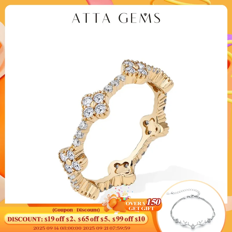 ATTAGEMS Classic Eternity DVVS1 Moissanite Ring for Women Girl Solid 10K 14K 18K Gold Engagement Party Jewelry Gift High Quality 
ATTAGEMS Classic Eternity DVVS1 Moissanite Ring for Women Girl Solid 10K 14K 18K Gold Engagement Party Jewelry Gift High Quality