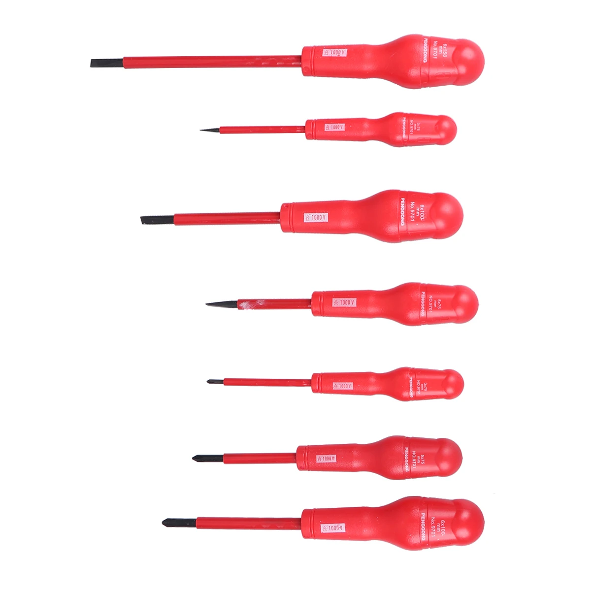 7pcs Insulated Screwdriver Set Durable PP Metal Ergonomic H Ratchet Spanner Manual Screwdriver Mechanical Repair
7pcs Insulated Screwdriver Set Durable PP Metal Ergonomic H Ratchet Spanner Manual Screwdriver Mechanical Repair