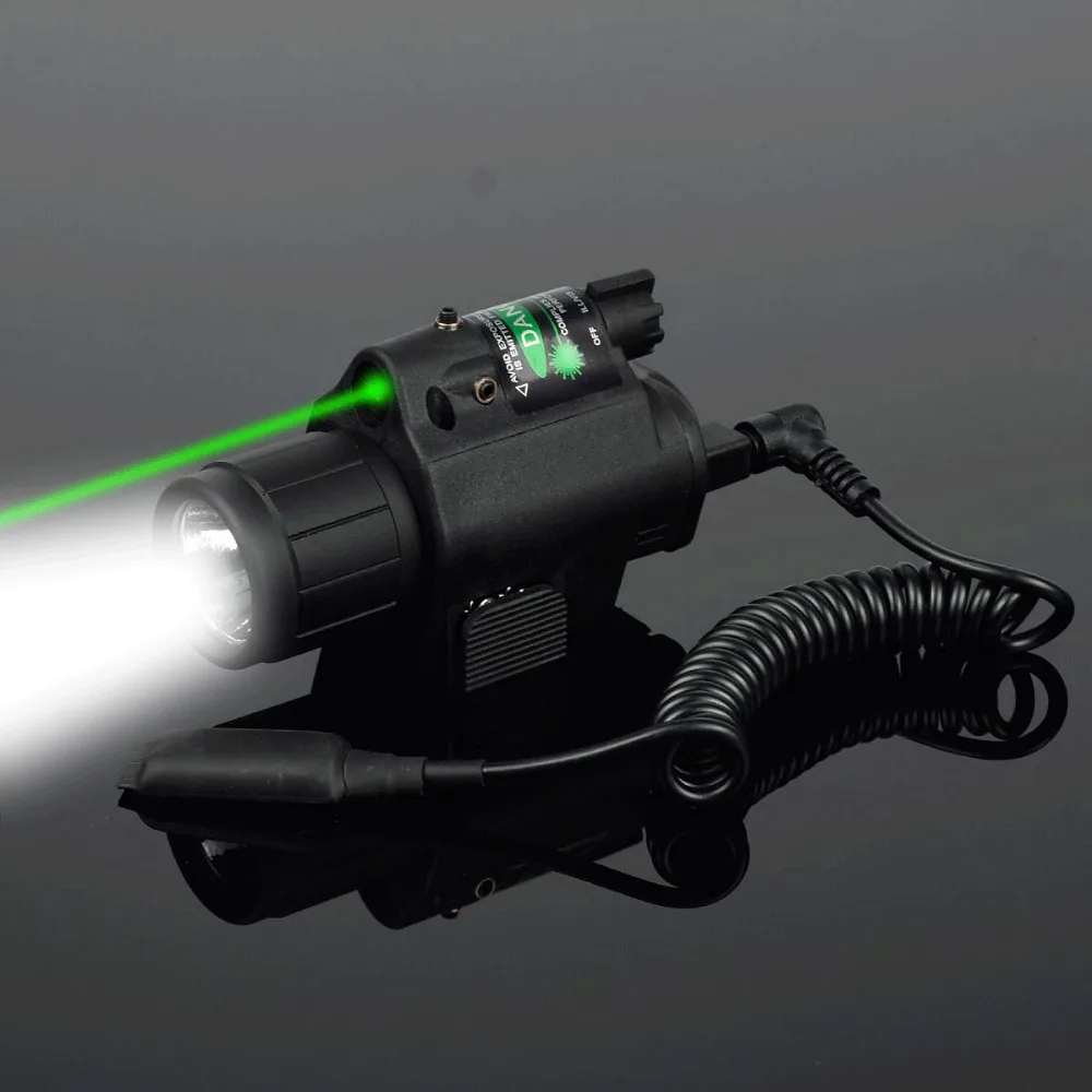 Tactical Weapon Flashlight with Remote Switch Red Dot Laser Sight Pistol Gun Light for Glock 17 19 / 20mm Rail Hunting
Tactical Weapon Flashlight with Remote Switch Red Dot Laser Sight Pistol Gun Light for Glock 17 19 / 20mm Rail Hunting