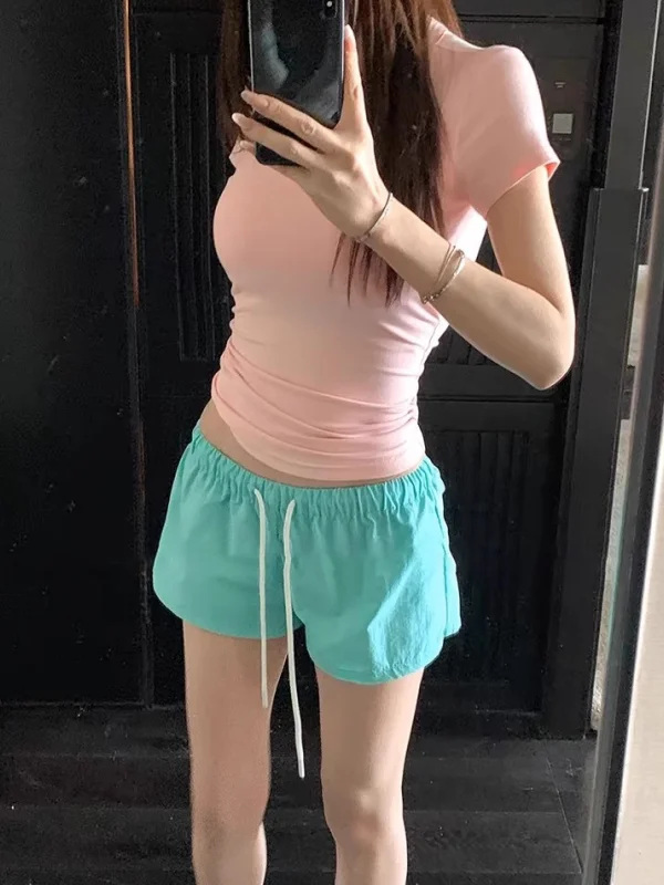 Fashionable Sporty Women's Shorts Casual Versatile Slimming Hot Pants High Waist Korean Style Commute Wind Summer Leisure
Fashionable Sporty Women's Shorts Casual Versatile Slimming Hot Pants High Waist Korean Style Commute Wind Summer Leisure