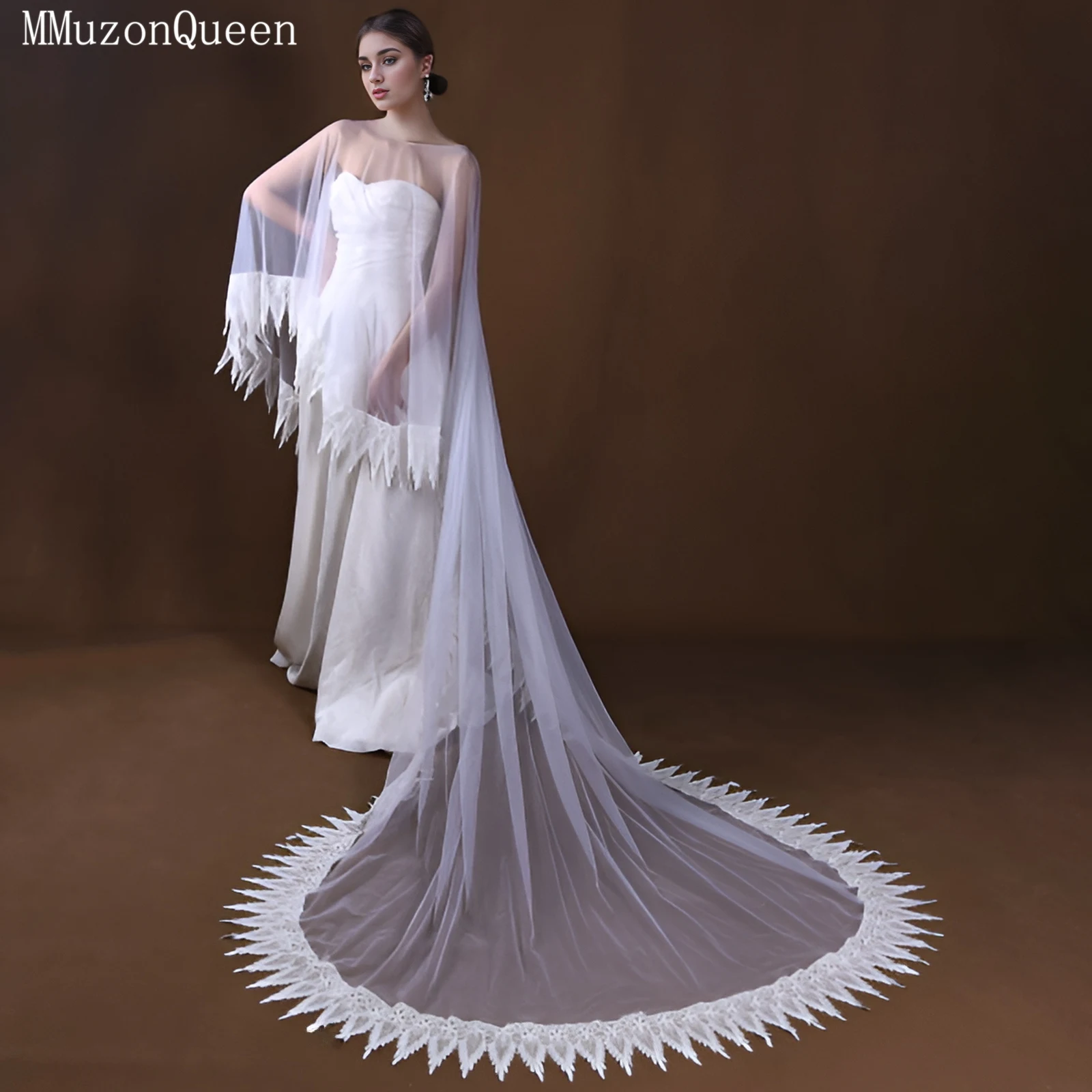 TOPQUEEN свадебная белая накидка с длинными вышитыми краями, свадебный аксессуар по индивидуальному заказу, платья de novia MG45
TOPQUEEN свадебная белая накидка с длинными вышитыми краями, свадебный аксессуар по индивидуальному заказу, платья de novia MG45