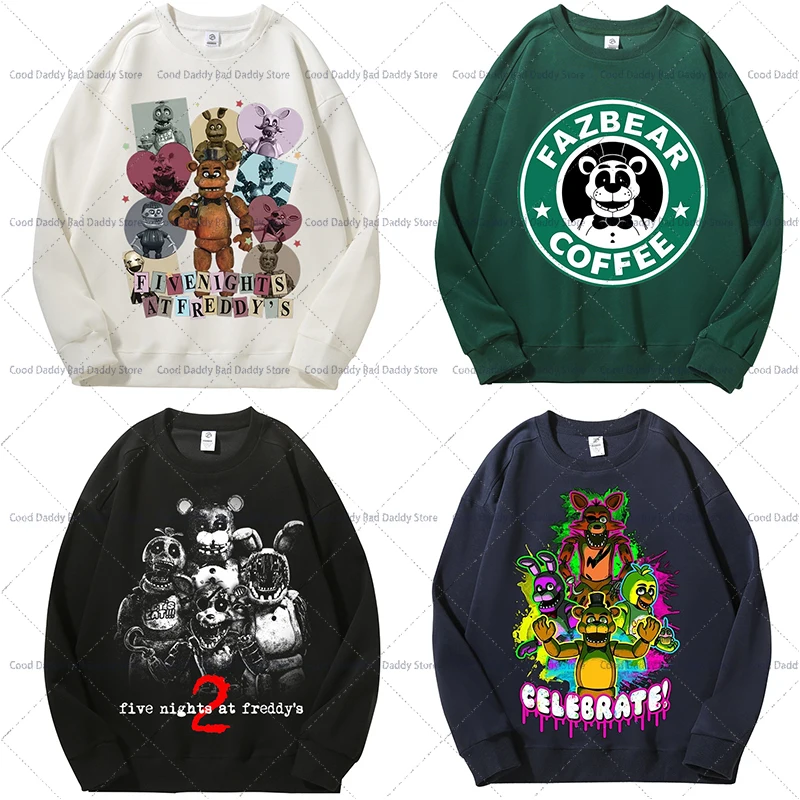Толстовки с капюшоном в стиле аниме FNAF для мужчин и женщин, рождественская одежда, толстовки с капюшоном Five Nights At Freddy, зимний пуловер, верхняя одежда, топы, подарки для взрослых
Толстовки с капюшоном в стиле аниме FNAF для мужчин и женщин, рождественская одежда, толстовки с капюшоном Five Nights At Freddy, зимний пуловер, верхняя одежда, топы, подарки для взрослых