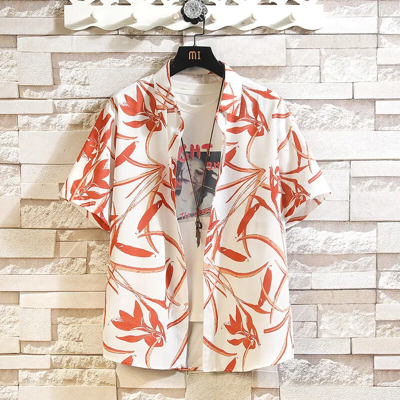 Summer Oversize Shirts for Man Beach Hawaiian Short Sleeve Loose Men Floral Shirt Trendy Vacation Simple Mens Clothing Plus Size
Summer Oversize Shirts for Man Beach Hawaiian Short Sleeve Loose Men Floral Shirt Trendy Vacation Simple Mens Clothing Plus Size