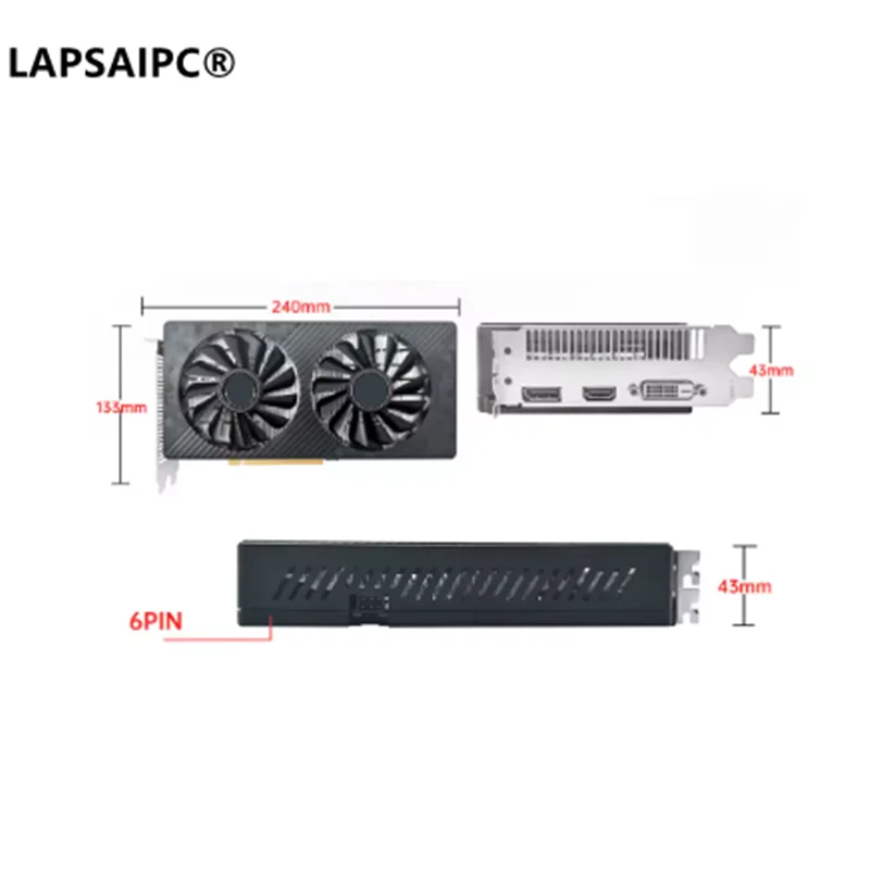 LAPSAIPC for RX 590 8GB Graphics Card Video Gaming Card GDDR5 256Bit 3.0 ×16 GPU for Desktop Computers
LAPSAIPC for RX 590 8GB Graphics Card Video Gaming Card GDDR5 256Bit 3.0 ×16 GPU for Desktop Computers