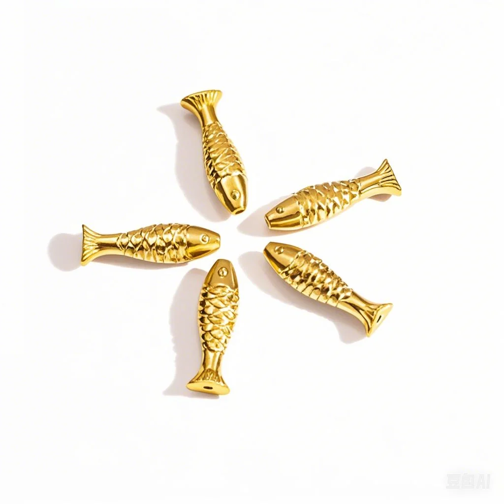 5Pcs Stainless Steel Gold Color Fish Shaped Spacer Beads Accessory For DIY Handmade Bracelets Necklace Jewelry Making Wholesale
5Pcs Stainless Steel Gold Color Fish Shaped Spacer Beads Accessory For DIY Handmade Bracelets Necklace Jewelry Making Wholesale