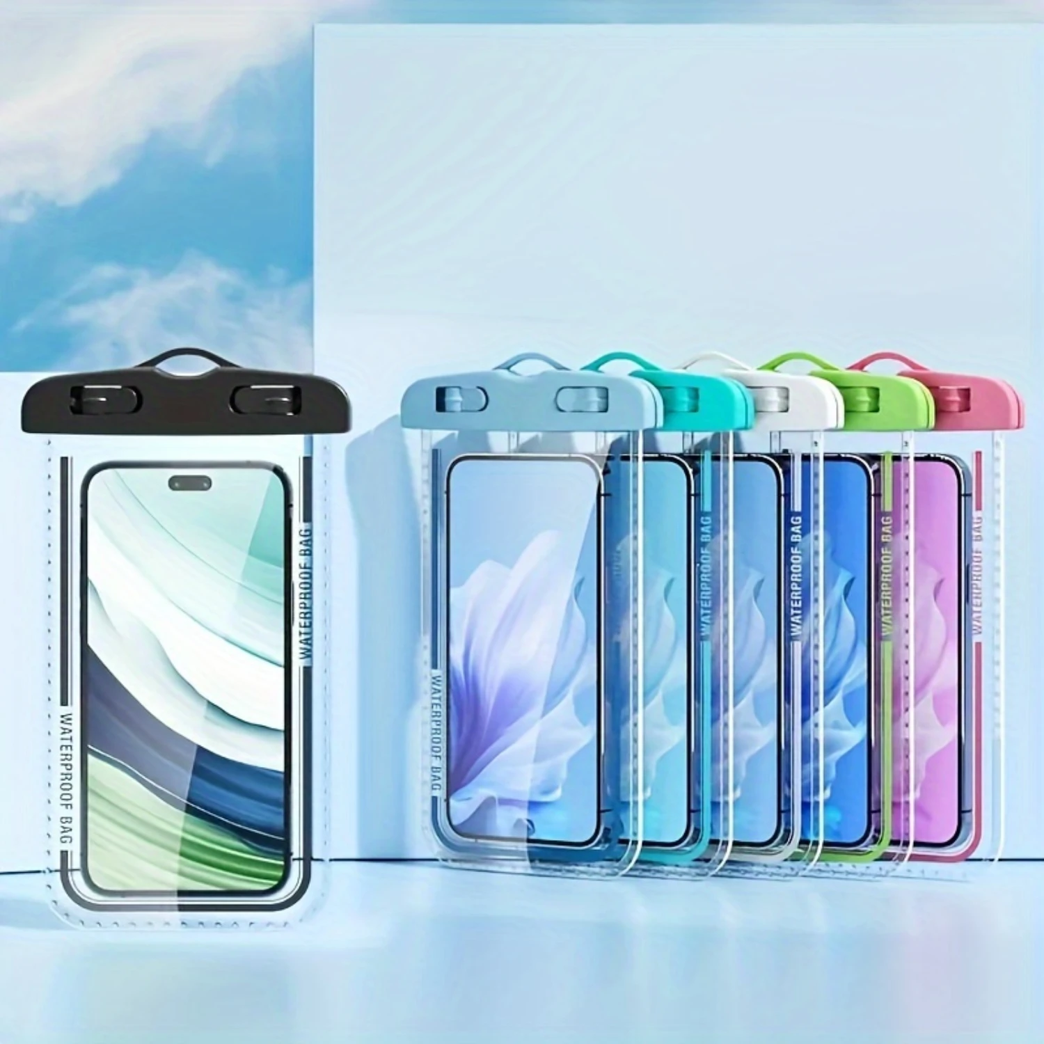 Universal Waterproof Phone Pouch (2-Pack) with Lanyard, Durable ABS Plastic Case, Compatible with 15/14/13/12/11 Pro XS Max SE
Universal Waterproof Phone Pouch (2-Pack) with Lanyard, Durable ABS Plastic Case, Compatible with 15/14/13/12/11 Pro XS Max SE