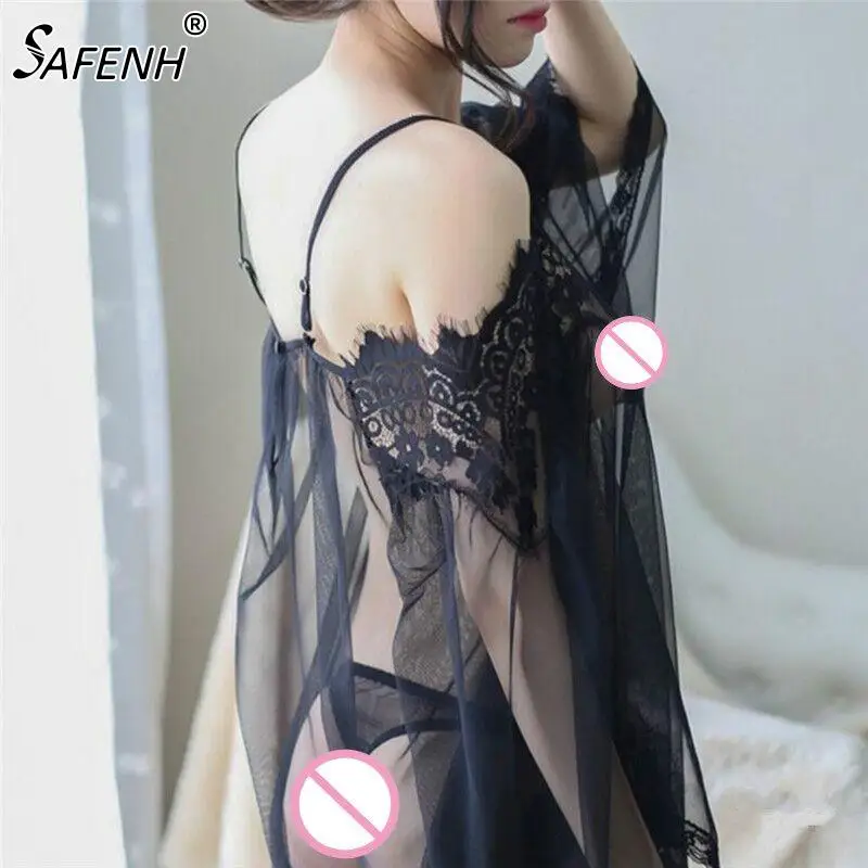 1 Set Transparent Women's Lingerie Sexy Babydoll Sleepwear Underwear Lace Dress Nightwear G-string
1 Set Transparent Women's Lingerie Sexy Babydoll Sleepwear Underwear Lace Dress Nightwear G-string
