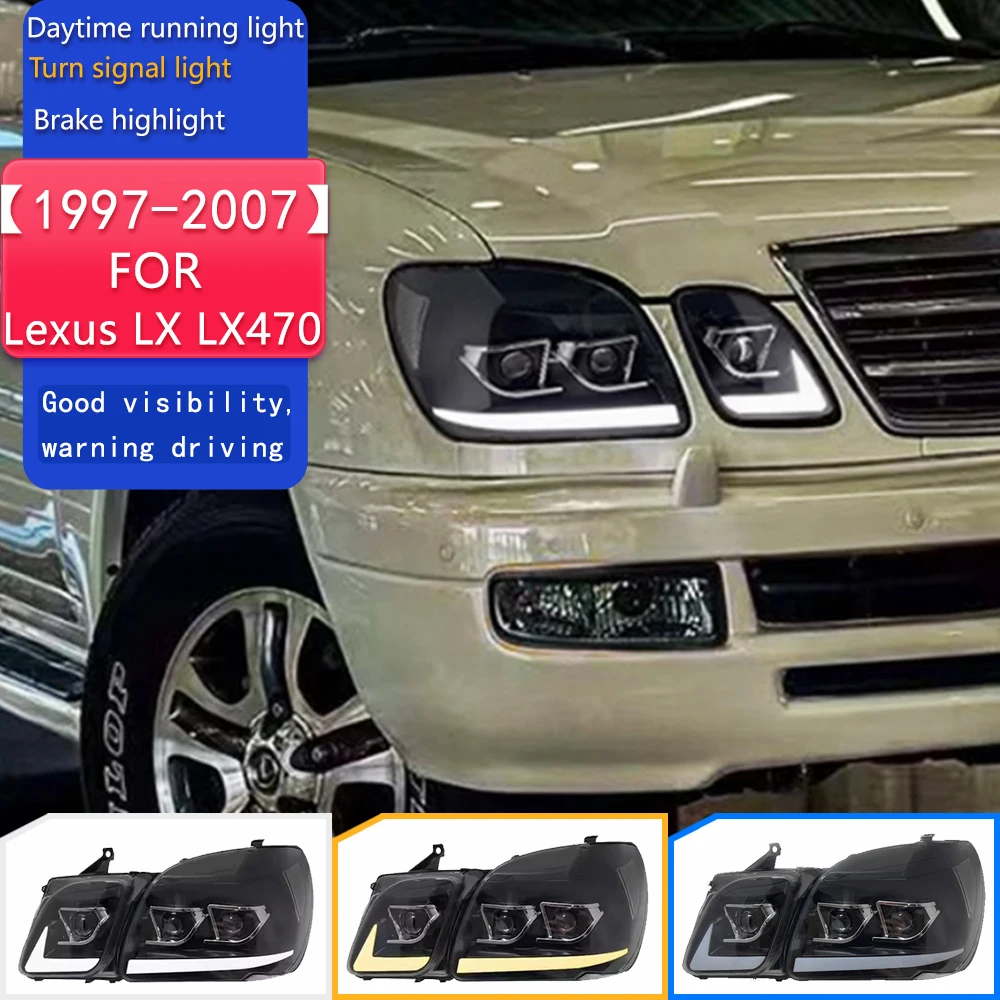 Car Styling for Lexus LX LX470 Headlights 1997-2007 LED Headlight LED DRL Hid Head Lamp Angel Eye Bi Xenon Beam Accessories
Car Styling for Lexus LX LX470 Headlights 1997-2007 LED Headlight LED DRL Hid Head Lamp Angel Eye Bi Xenon Beam Accessories