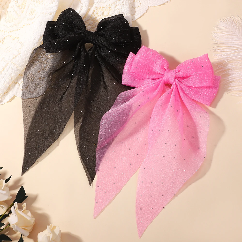 New Fashion Chiffon Bow Hair Clip Women Solid Spring Clip Hair Pin Retro Bow Hairpins Simple Headband Girls Hair Accessories
New Fashion Chiffon Bow Hair Clip Women Solid Spring Clip Hair Pin Retro Bow Hairpins Simple Headband Girls Hair Accessories