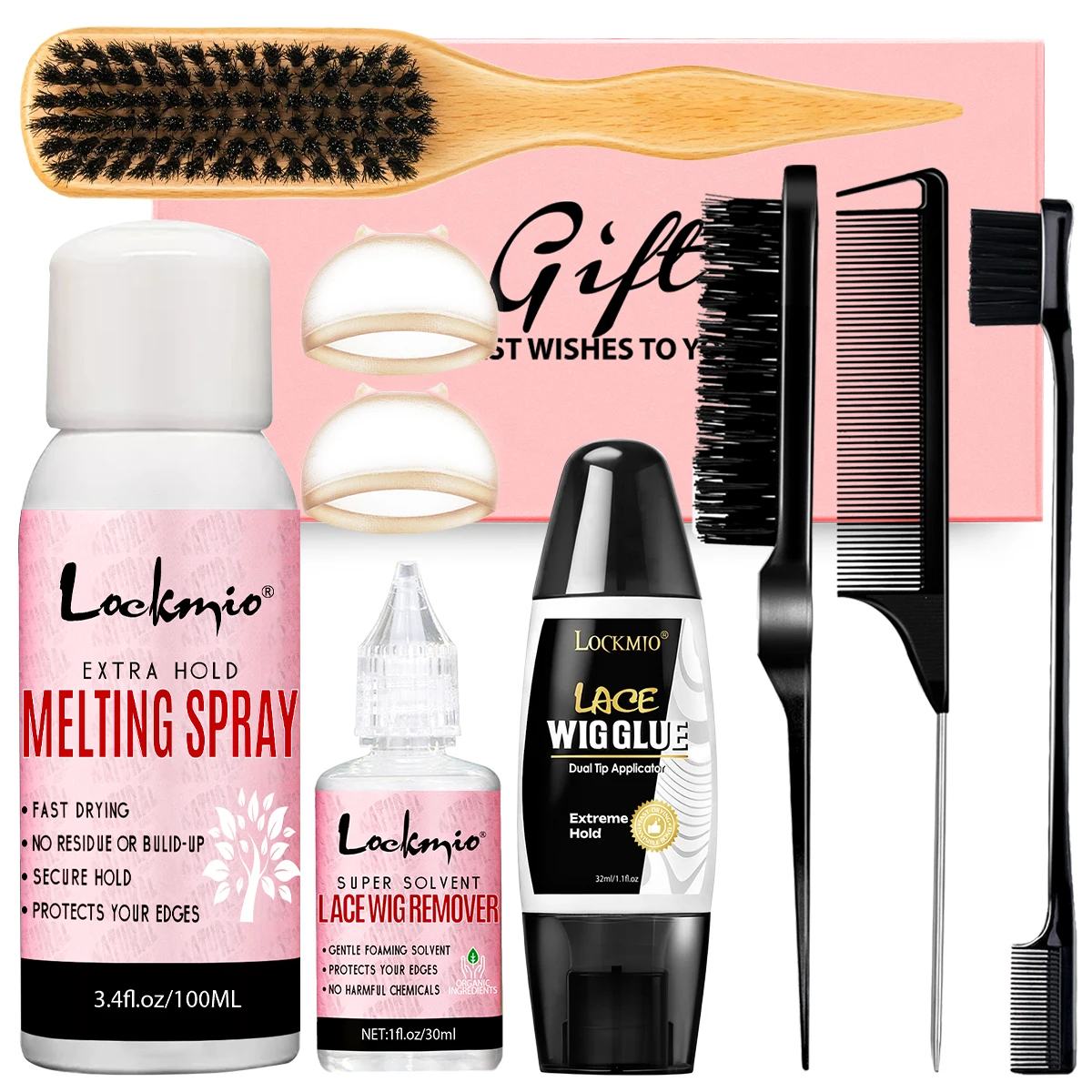 Набор для установки париков: спрей для фиксации, быстросохнущий клей для париков, жидкое средство для удаления клея, двусторонний клей для париков, аксессуары для укладки
Набор для установки париков: спрей для фиксации, быстросохнущий клей для париков, жидкое средство для удаления клея, двусторонний клей для париков, аксессуары для укладки