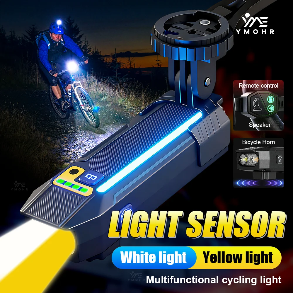 Dual Lights LED Bicycle Front Light With Speaker USB Rechargeable Bicycles Accessories RGB Side Lamp Road Cycling Bike Headlight
Dual Lights LED Bicycle Front Light With Speaker USB Rechargeable Bicycles Accessories RGB Side Lamp Road Cycling Bike Headlight