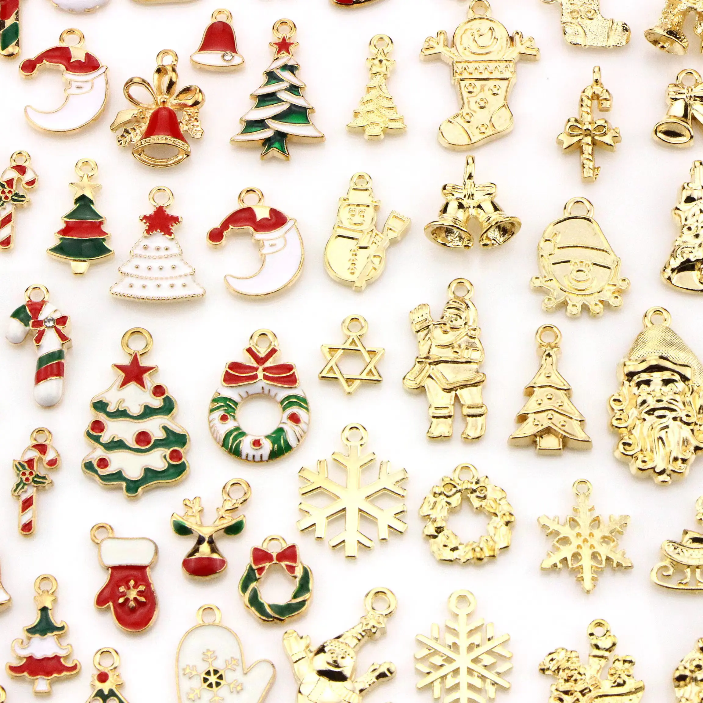 100Pcs Mixed Fashion Enamel Christmas Santa Socks Charm Exquisite Alloy Pendant Necklace DIY Jewelry Making Supplies Accessories
100Pcs Mixed Fashion Enamel Christmas Santa Socks Charm Exquisite Alloy Pendant Necklace DIY Jewelry Making Supplies Accessories