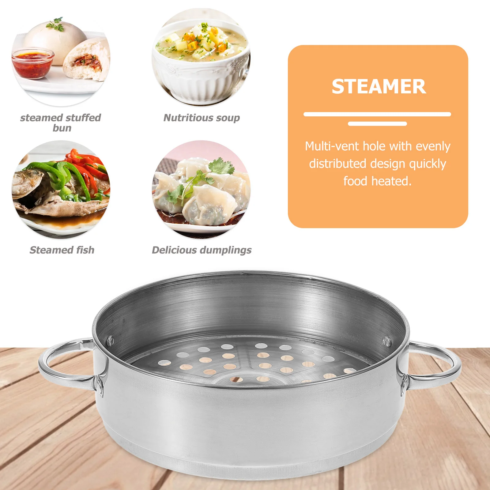 Stainless Steel Steamer Basket Round Food Steaming Rack for Kitchen Dumpling Vegetable Meat Seafood Heating Stand Steamer Rack
Stainless Steel Steamer Basket Round Food Steaming Rack for Kitchen Dumpling Vegetable Meat Seafood Heating Stand Steamer Rack