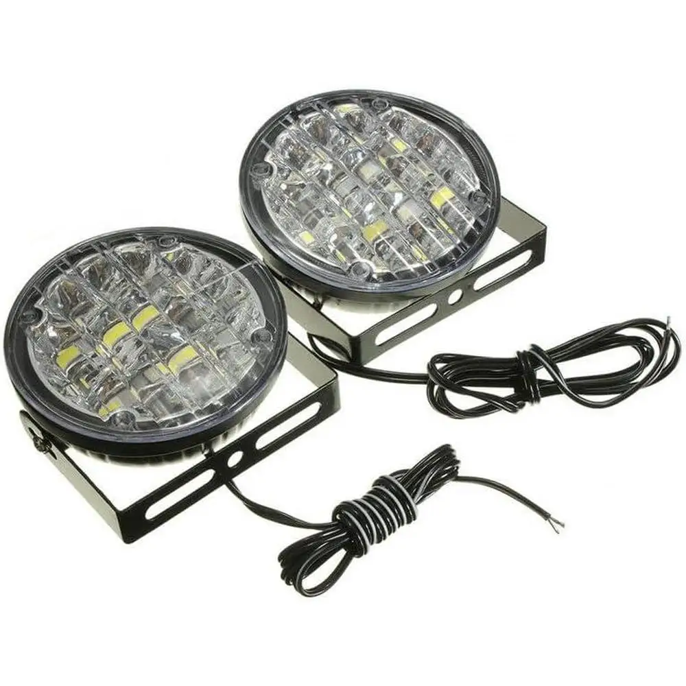 Pair of 12V 18W Waterproof Shockproof LED Fog Lights for all car models. 
Pair of 12V 18W Waterproof Shockproof LED Fog Lights for all car models.