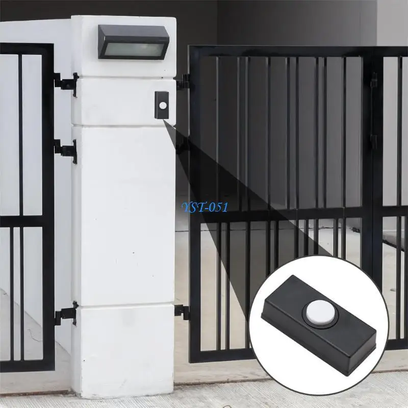 E15A Small Doorbell Button Easy to Mount Door Push Button Multifunction Wire Door Chimes Button Simple Use for Homes & Offices
E15A Small Doorbell Button Easy to Mount Door Push Button Multifunction Wire Door Chimes Button Simple Use for Homes & Offices