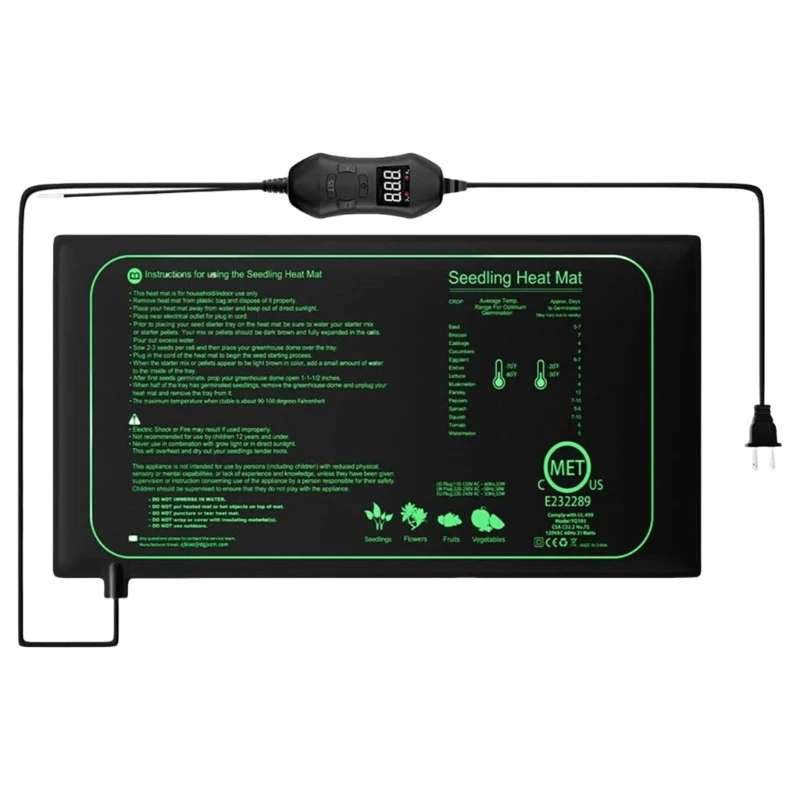 Waterproof Heat Mat For Plant With Time Setting Temperature Adjustable Heating Pad For Winter Hydroponics And Reptiles
Waterproof Heat Mat For Plant With Time Setting Temperature Adjustable Heating Pad For Winter Hydroponics And Reptiles