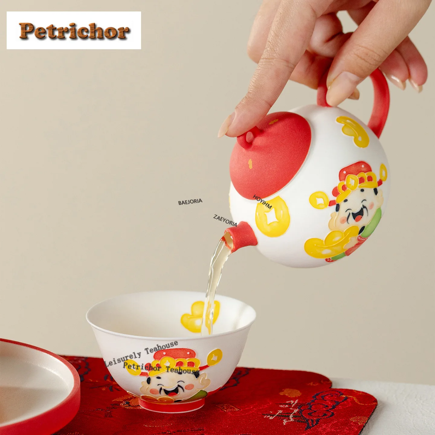160ml Hand-painted God Of Wealth Teapot Aesthetic Tea Infuser Pot Tea Maker Kettle With Strainer Teaware Accessories Ornaments
160ml Hand-painted God Of Wealth Teapot Aesthetic Tea Infuser Pot Tea Maker Kettle With Strainer Teaware Accessories Ornaments