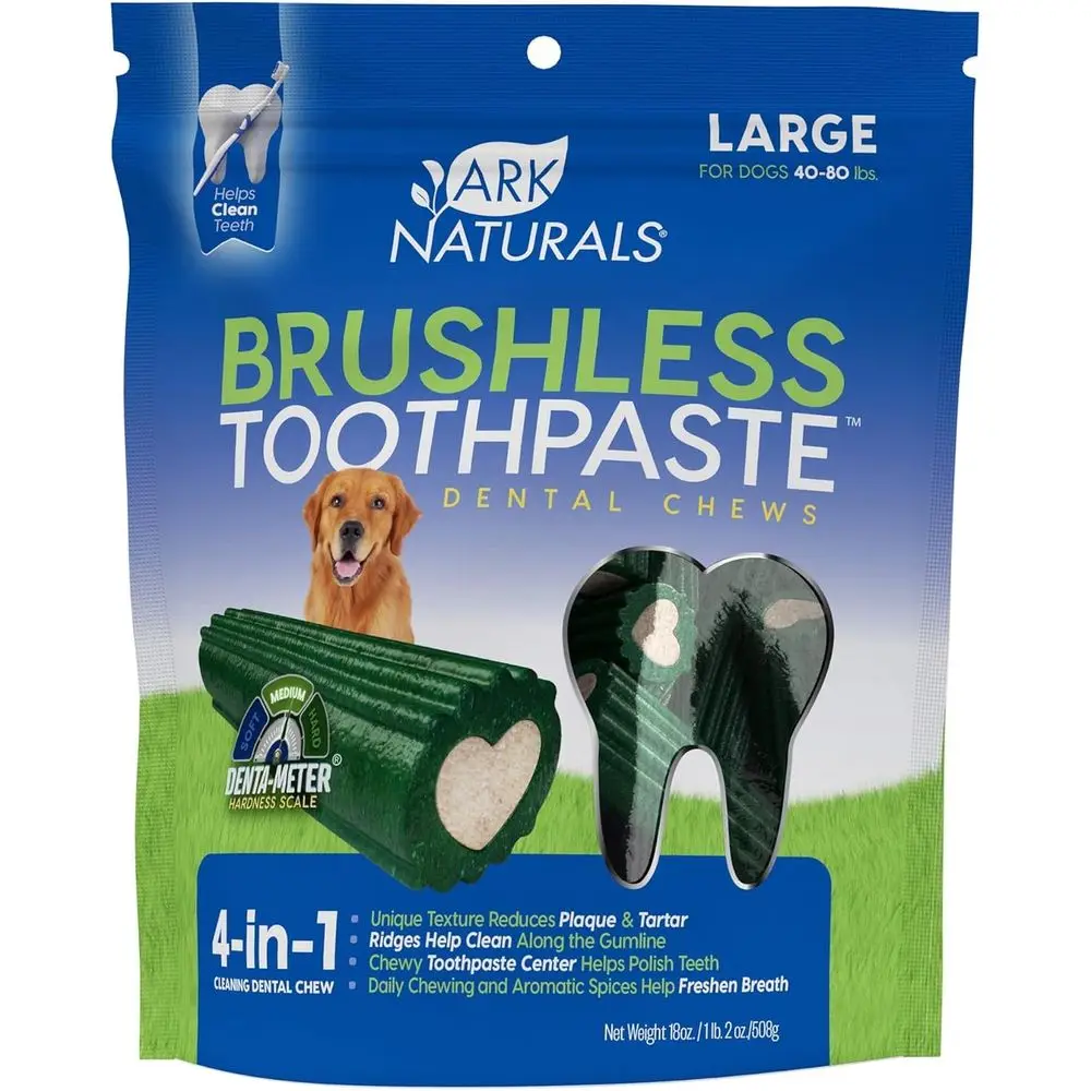 Dental Chews for Large Dogs, Freshens Breath, Reduces Plaque & Tartar, 18oz, 1 Pack
Dental Chews for Large Dogs, Freshens Breath, Reduces Plaque & Tartar, 18oz, 1 Pack