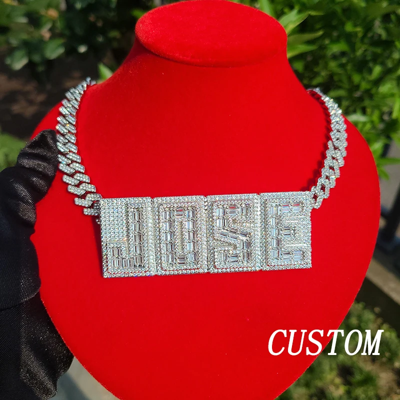 Square Letters Cubic Zircon Name Necklace Personalized Nameplate With Rhinestone Cuban Chain Hiphop Jewelry
Square Letters Cubic Zircon Name Necklace Personalized Nameplate With Rhinestone Cuban Chain Hiphop Jewelry