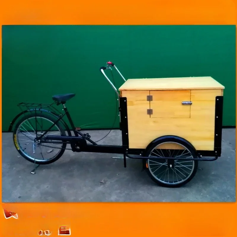 The size of the classic human-powered pedal tricycle can be customized and can be equipped with electric power
The size of the classic human-powered pedal tricycle can be customized and can be equipped with electric power