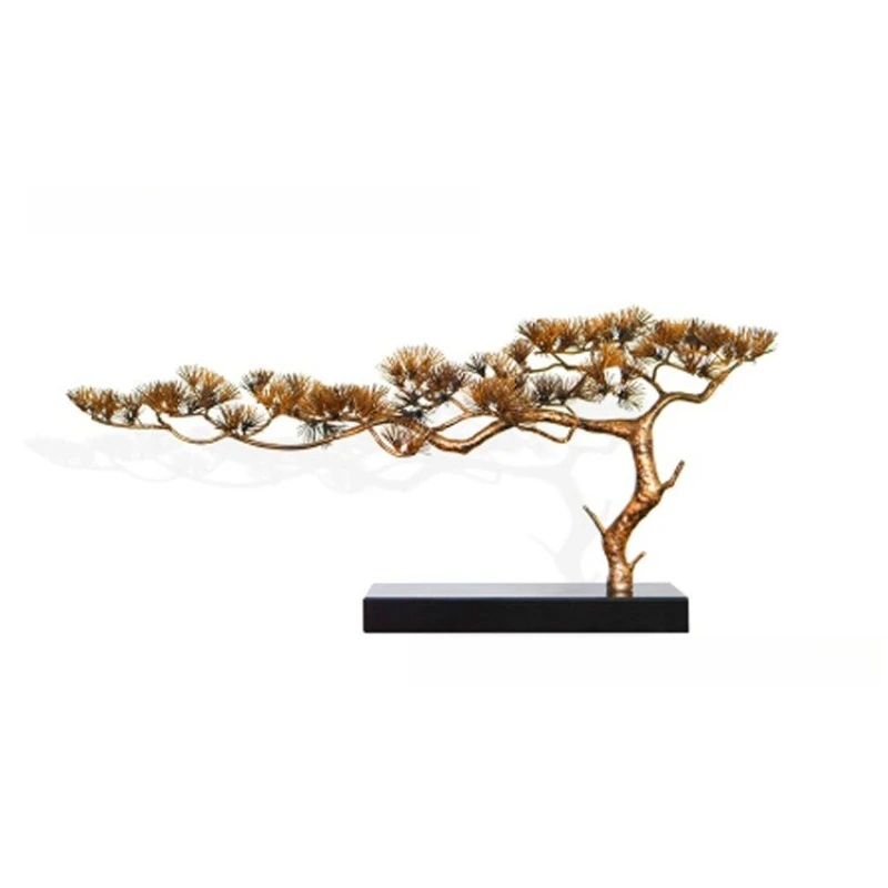 Metal welcome pine ornament, metal pine sculpture at the end of the corridor
Metal welcome pine ornament, metal pine sculpture at the end of the corridor
