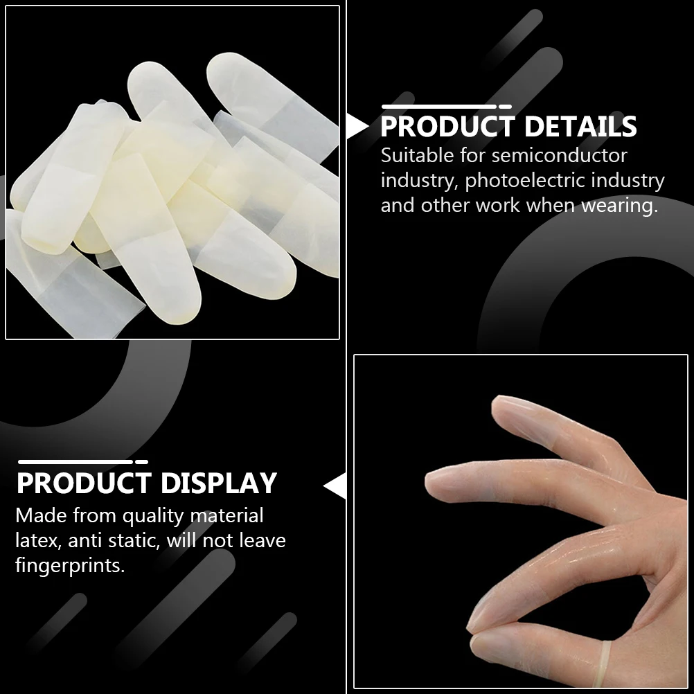 150pcs Finger Cots Non Slip Anti Static Protective Disposable Latex Covers Watch Repair Painting Nail Jewelry Cleaning
150pcs Finger Cots Non Slip Anti Static Protective Disposable Latex Covers Watch Repair Painting Nail Jewelry Cleaning