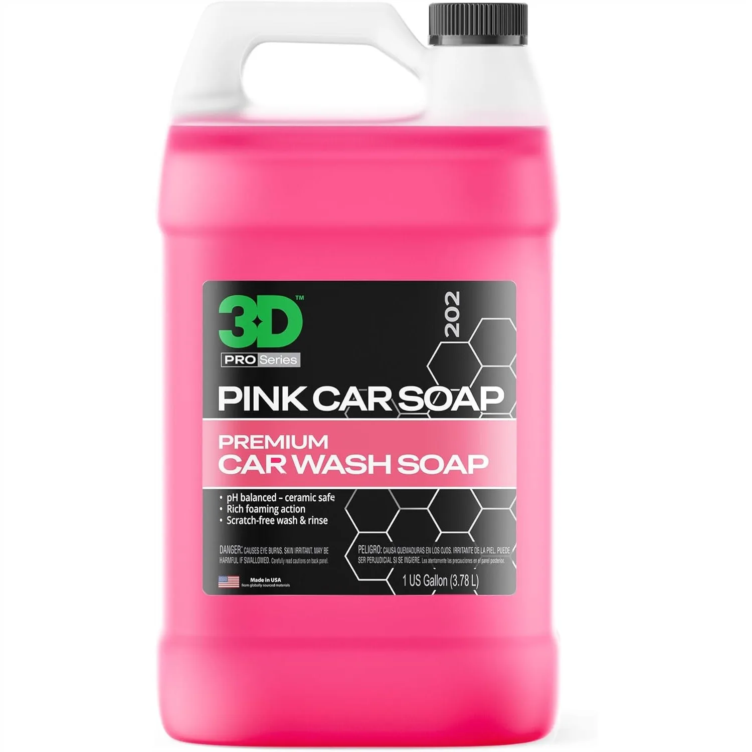 3D Pink Car Soap 1 Gallon pH Neutral Car Wash Shampoo High Suds Cherry Scent Scratch-Free High Gloss Shine Safe on Wax Sealants
3D Pink Car Soap 1 Gallon pH Neutral Car Wash Shampoo High Suds Cherry Scent Scratch-Free High Gloss Shine Safe on Wax Sealants