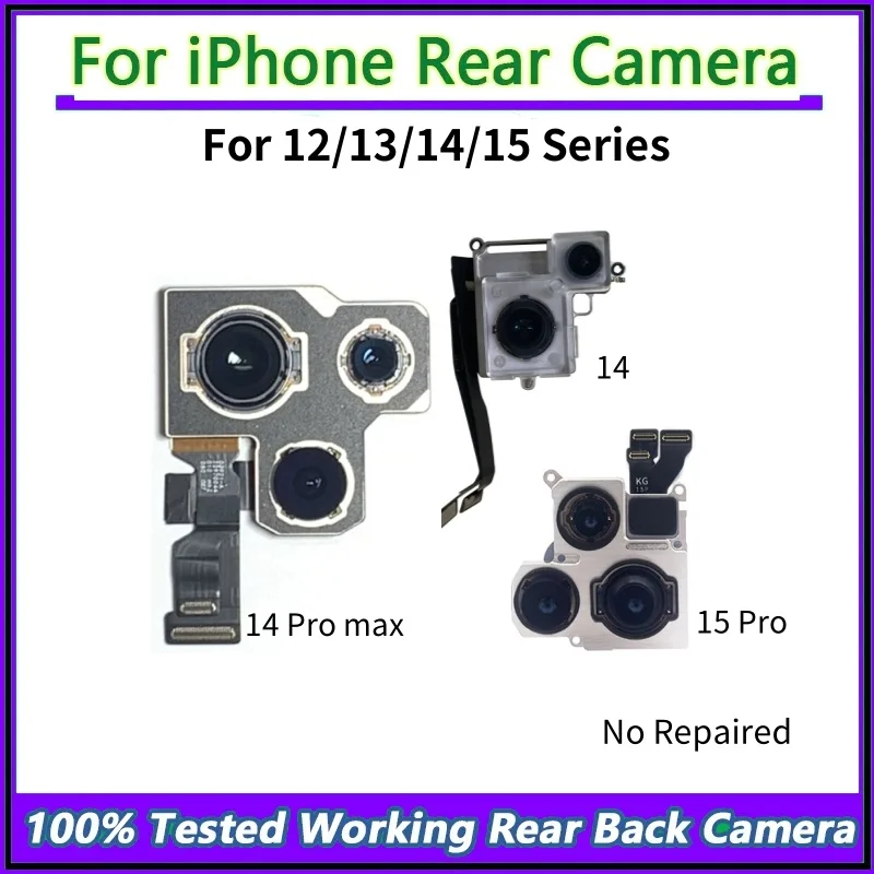Authentic Rear Camera For iPhone 12 13 14 15 Pro Max 12 13 Mini 14 15 Plus Parts Rear Main Lens Flex Cable Back Rear Camera Test
Authentic Rear Camera For iPhone 12 13 14 15 Pro Max 12 13 Mini 14 15 Plus Parts Rear Main Lens Flex Cable Back Rear Camera Test