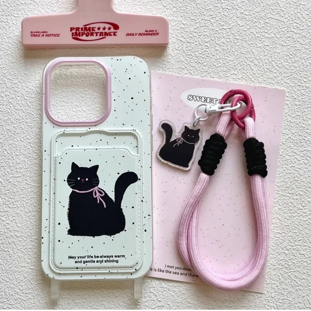 Luxury Art Splashing Ink Cute Cat Wallet Card Holder Soft Phone Case For iPhone 12 13 14 15 16 17Pro Max cover With Lanyard
Luxury Art Splashing Ink Cute Cat Wallet Card Holder Soft Phone Case For iPhone 12 13 14 15 16 17Pro Max cover With Lanyard 