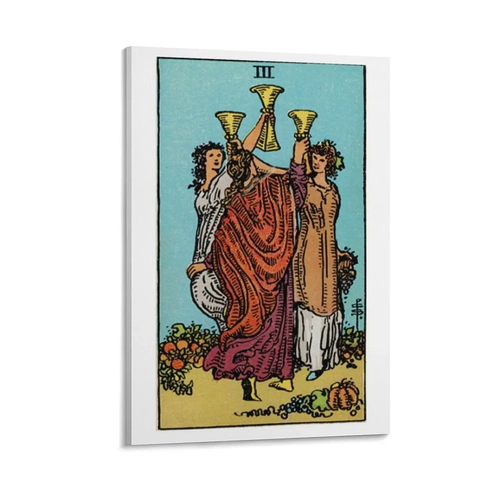 Three of Cups Tarot Canvas Painting Wall decoration poster home decor Bedroom deco room decoration
Three of Cups Tarot Canvas Painting Wall decoration poster home decor Bedroom deco room decoration