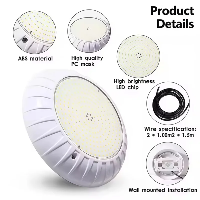 12V Resin Filled RGB Underwater IP68 LED Pool Spa Lamp Wireless Remote Control 18W 25W 35W Swimming Pond Lighting Water Feature
12V Resin Filled RGB Underwater IP68 LED Pool Spa Lamp Wireless Remote Control 18W 25W 35W Swimming Pond Lighting Water Feature