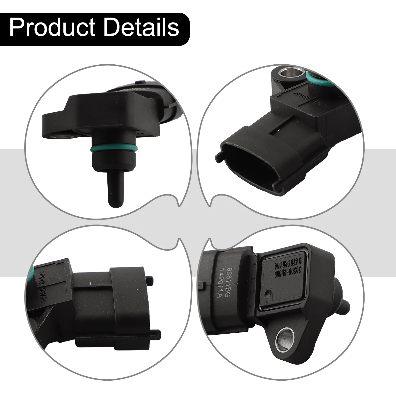 Manifold Pressure Manifold Pressure Sensor Tool 393002B000 Auto Parts Black Car Accessories Plastic Replacement
Manifold Pressure Manifold Pressure Sensor Tool 393002B000 Auto Parts Black Car Accessories Plastic Replacement