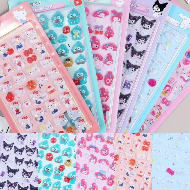 10pcs Sanrio Themed 3D Embossed Diamond Stickers PVC Craft Decals For Scrapbookin Stationery Decoration Perfect for DIY Pro
10pcs Sanrio Themed 3D Embossed Diamond Stickers PVC Craft Decals For Scrapbookin Stationery Decoration Perfect for DIY Pro